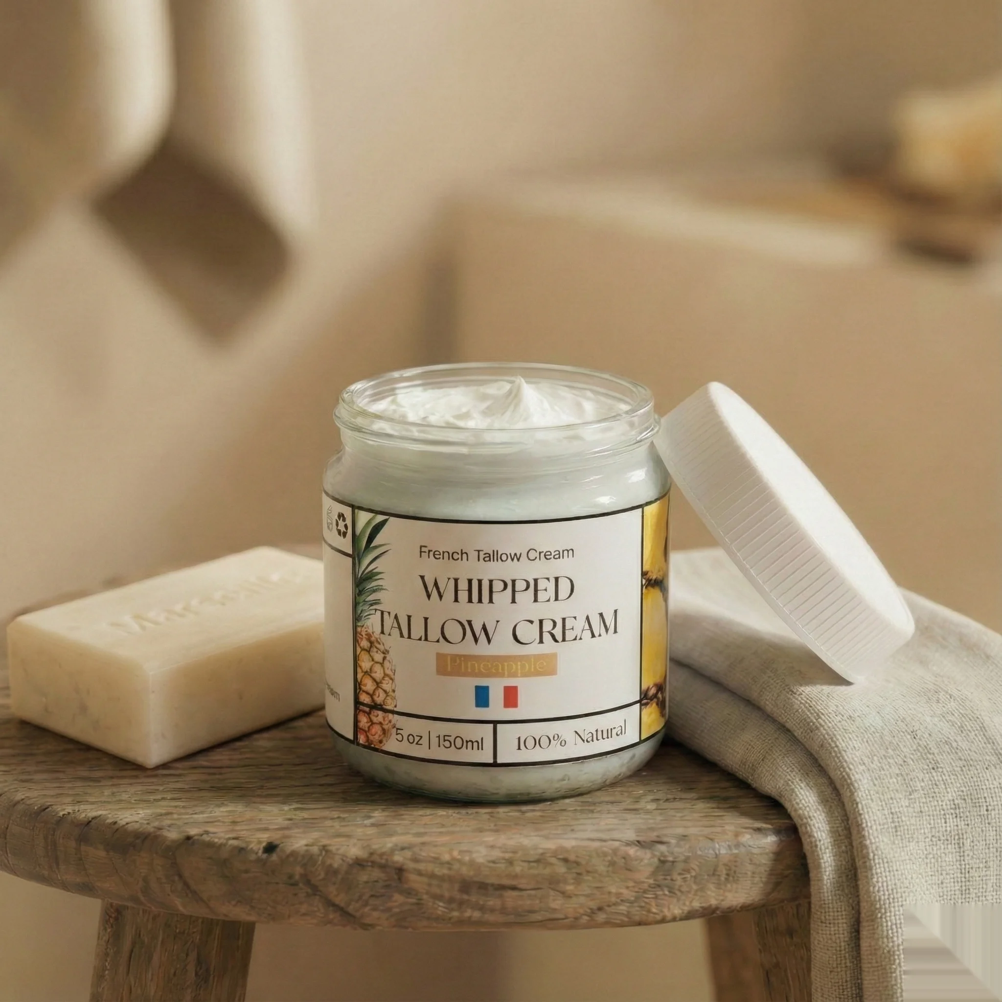 Pineapple whipped tallow balm