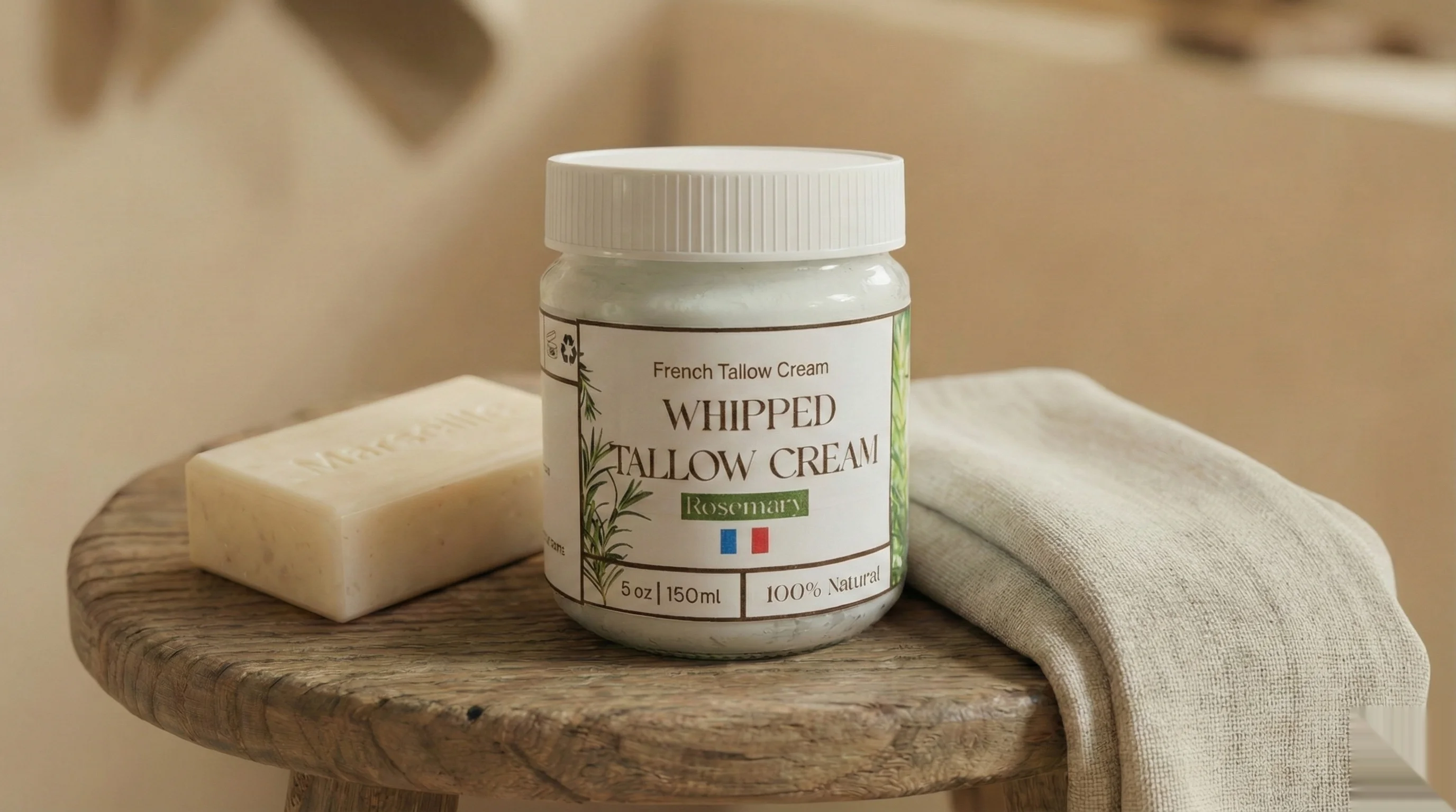 Rosemary whipped tallow balm