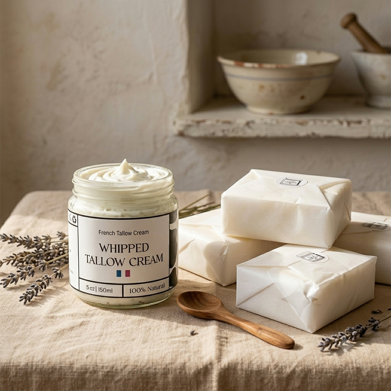 Beef tallow (suif de bœuf) : le guide complet — peau, cuisine, qualité et conservation
