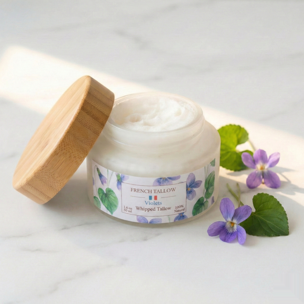Tallow Balm Violet - Bamboo Jar