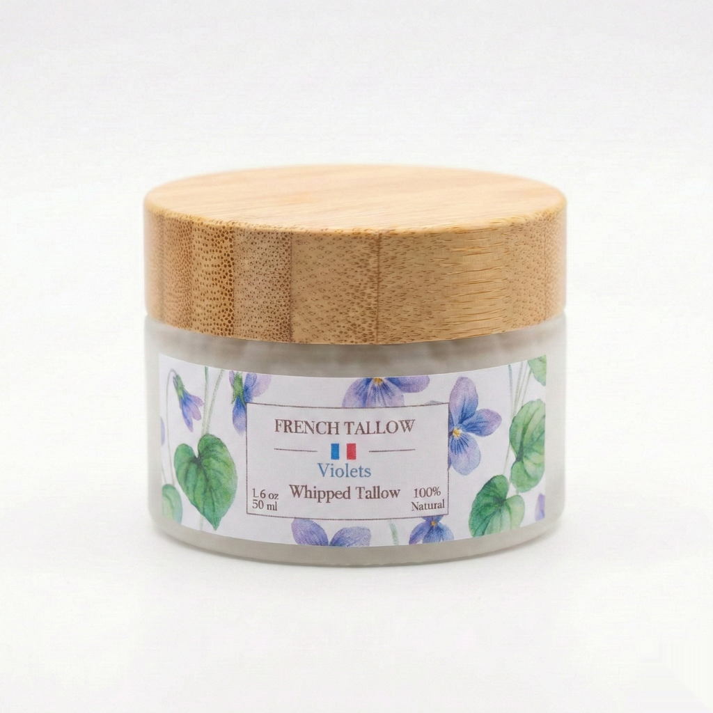 Tallow Balm Violet - Bamboo Jar