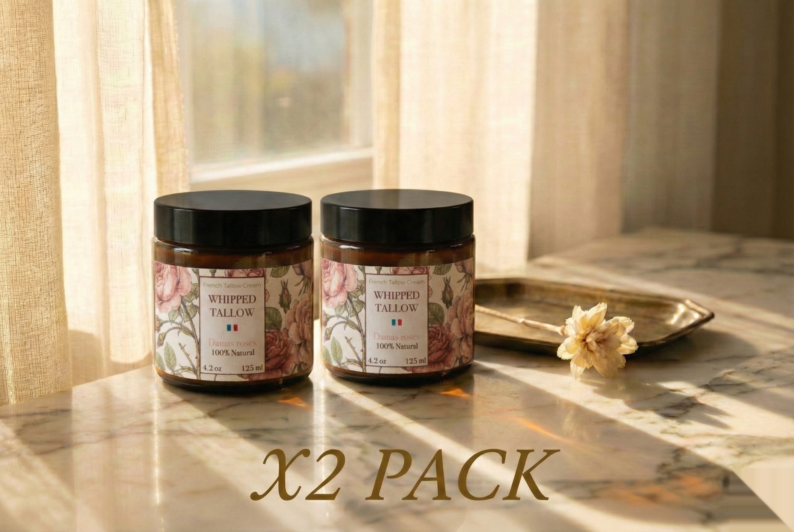 Baume Suif Rose de Damas - Pot Ambré