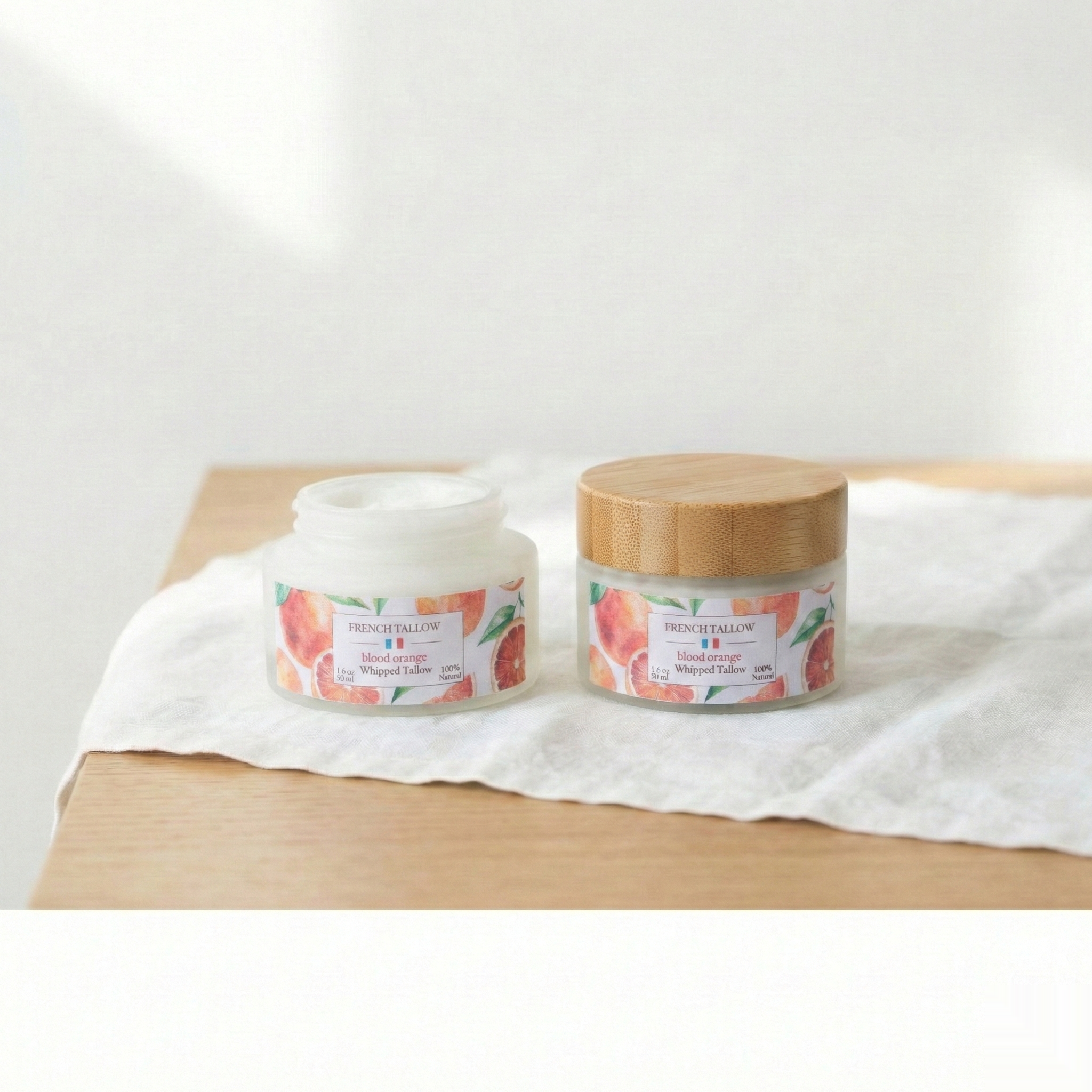 Baume Suif Orange Sanguine - Pot Bambou