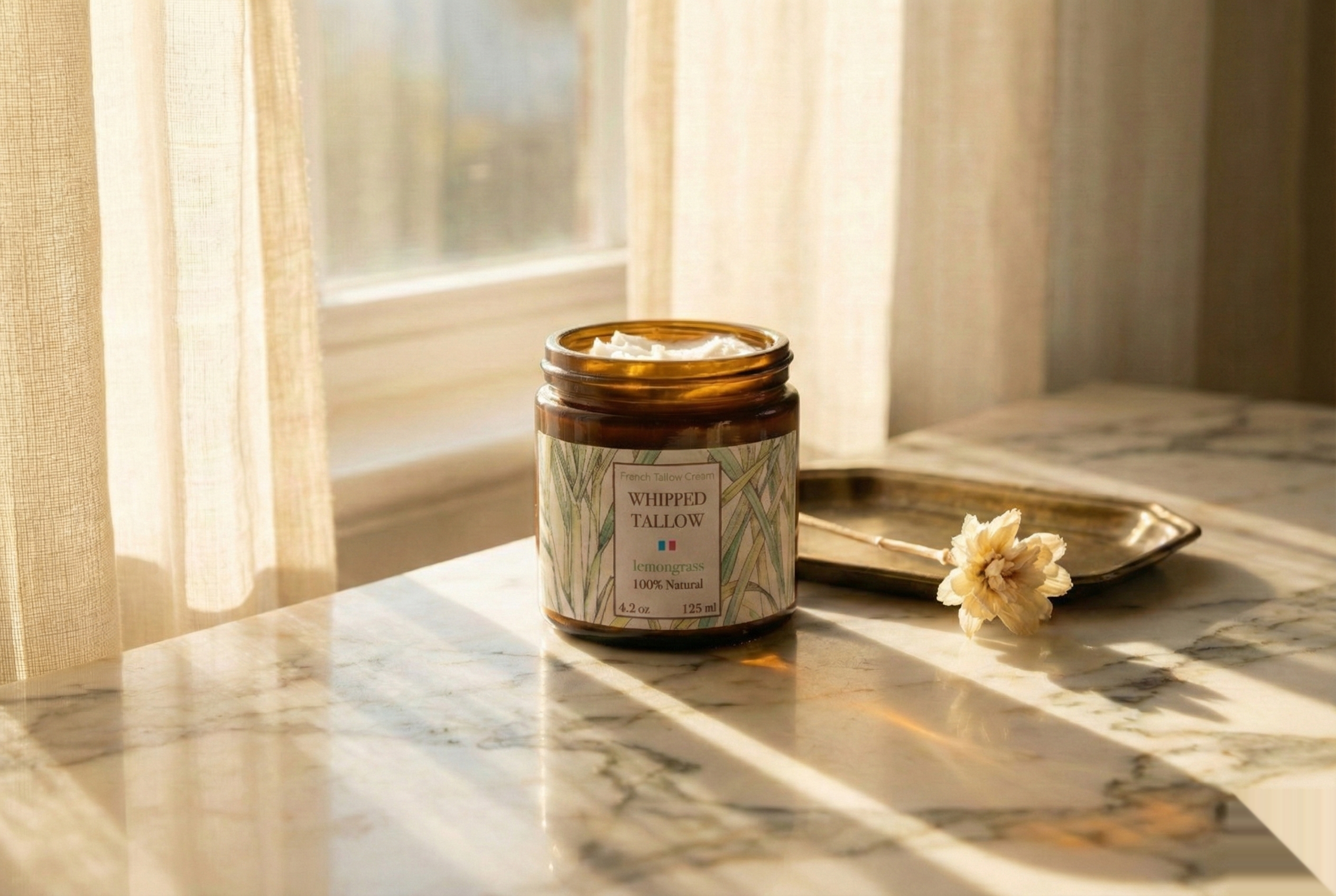Baume Suif Citronnelle - Pot Ambré