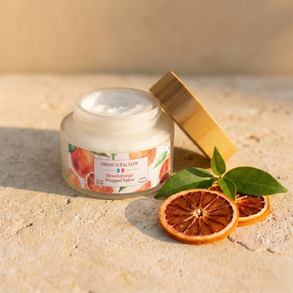 Baume Suif Orange Sanguine - Pot Bambou