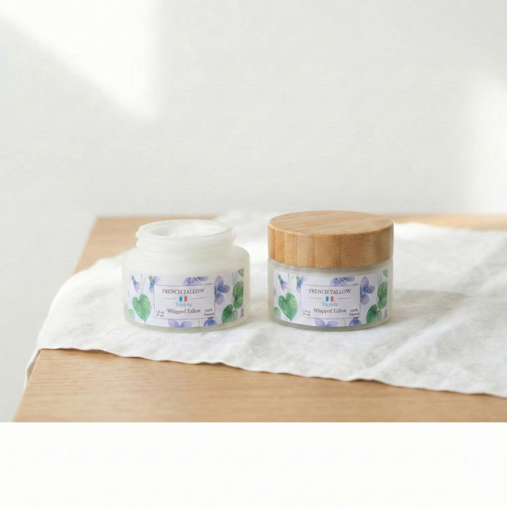 Tallow Balm Violet - Bamboo Jar